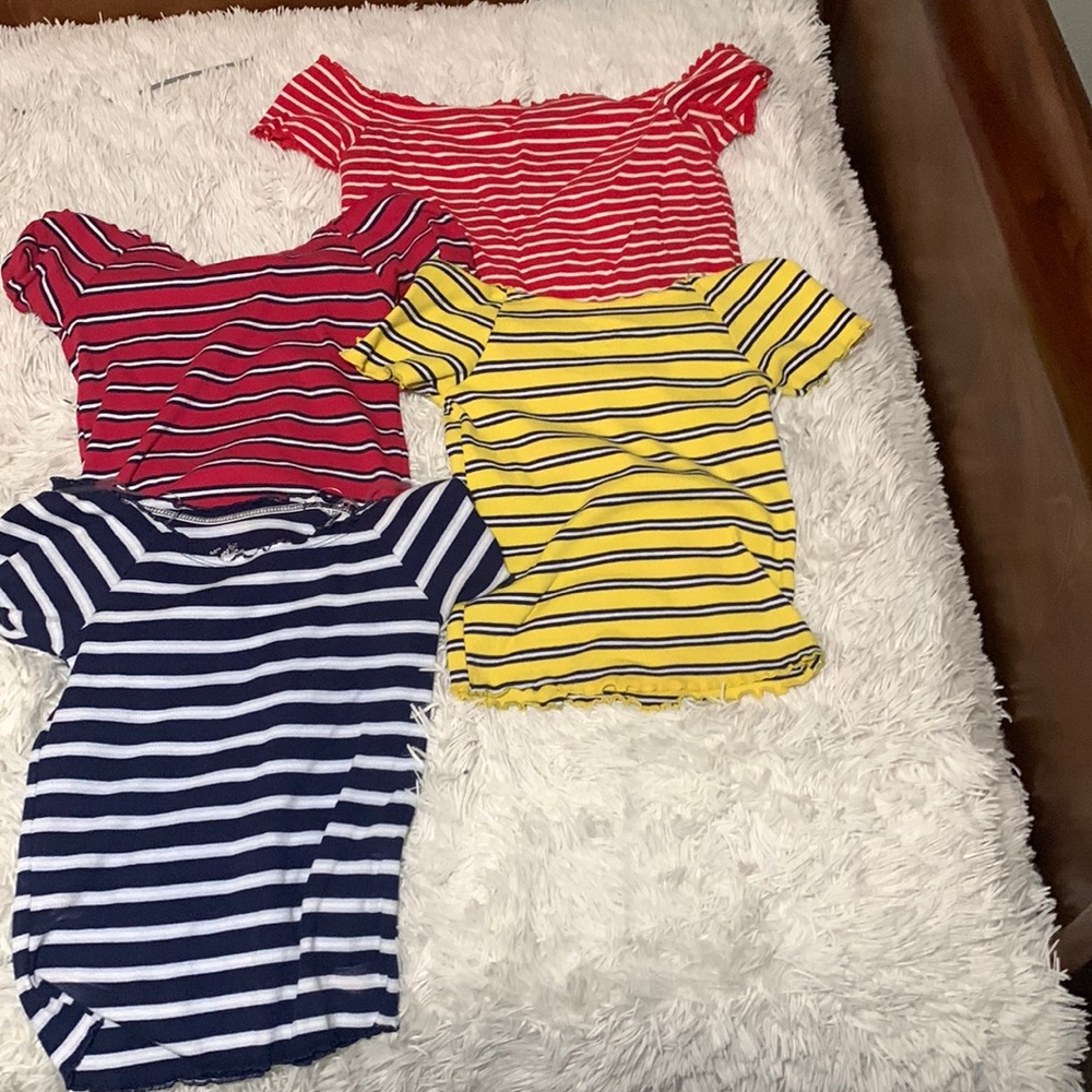 Kids off the shoulder tops
